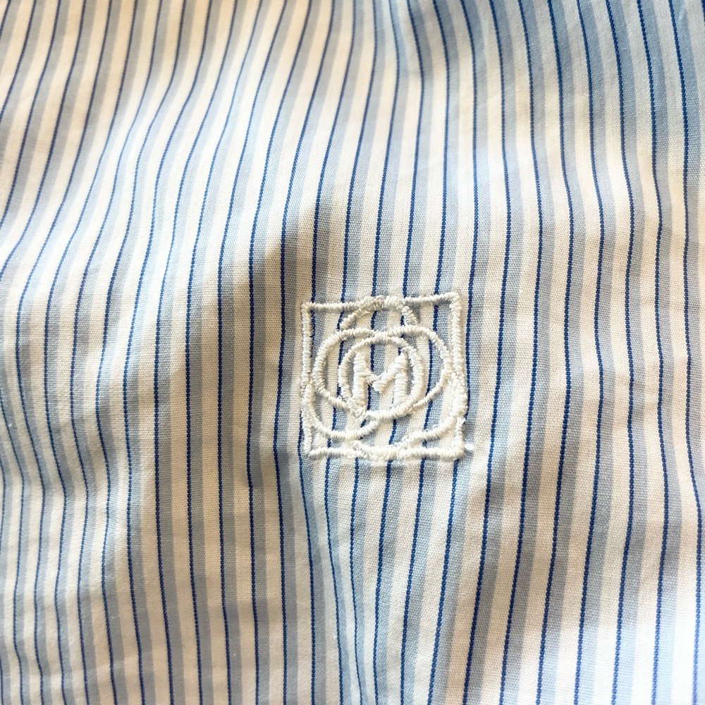 New! MARELLA SPORT COTTON STRIPED BLOUSE BLUE SIZE 2 - Picture 12 of 12
